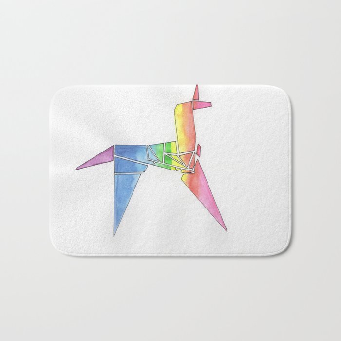 Origami Unicorn - Blade Runner Bath Mat