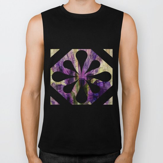 Blóm Biker Tank