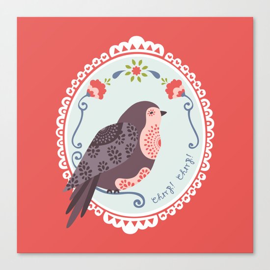 Signorina Pettirosso Canvas Print