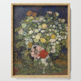 Bouquet of Flowers in a Vase - Still Life, Van Gogh Serving Tray