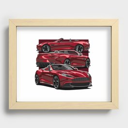 Cool Red sports car  Recessed Framed Print