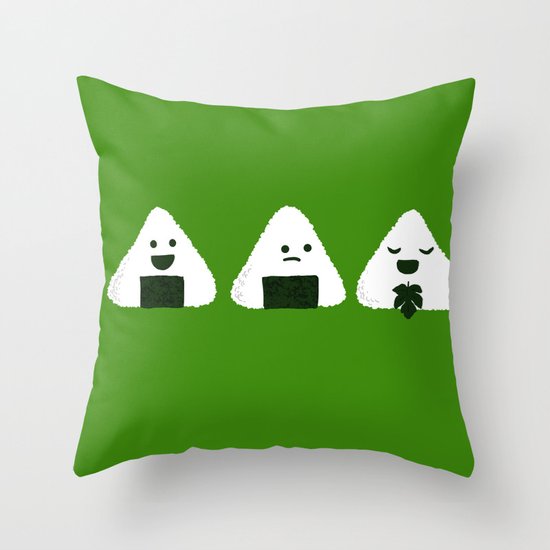 Nude Onigiri Throw Pillow