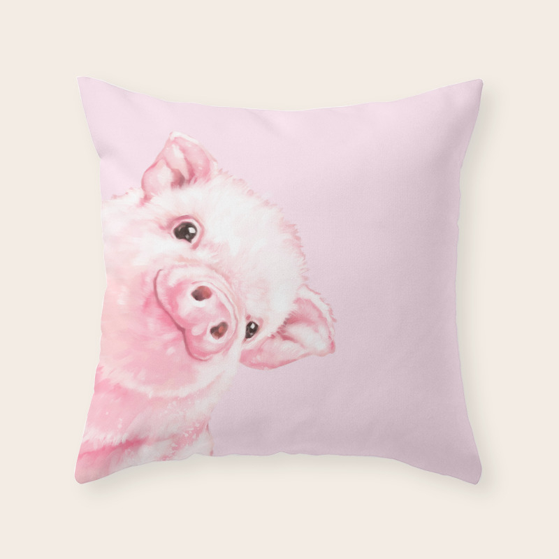 pink baby pillow