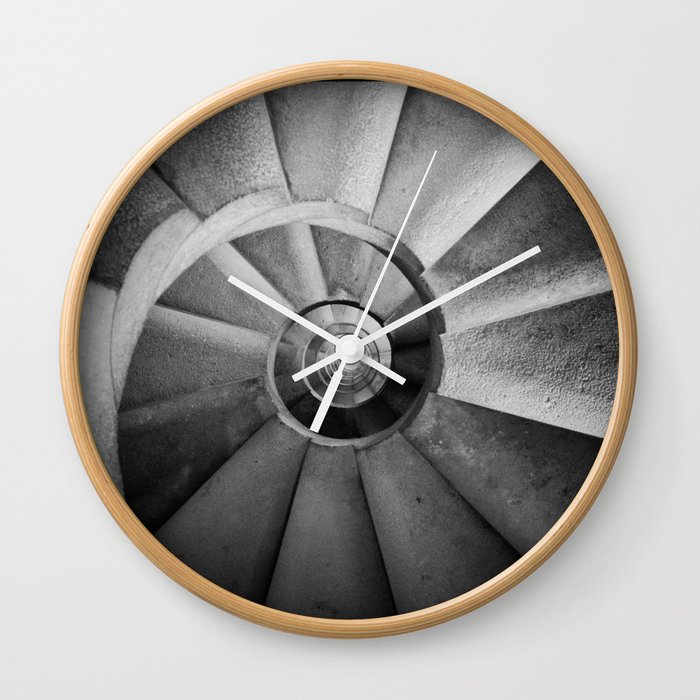 La Sagrada Familia Spiral Staircase Wall Clock