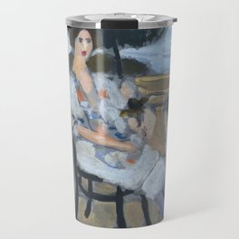 Woman holding umbrella - Henri Matisse (1919) Travel Mug