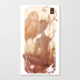 Fairy and Bird Canvas Print