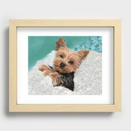 Chewie the Yorkie Recessed Framed Print