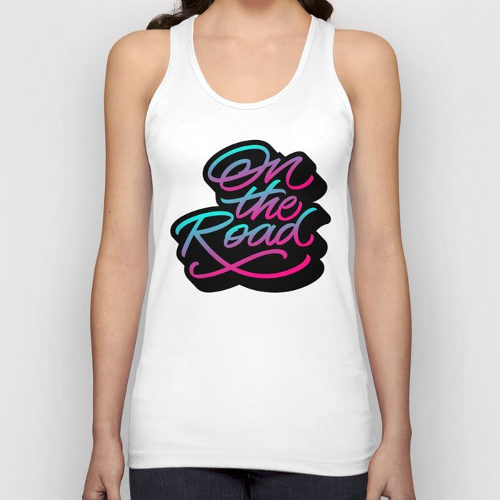 On The Road (lettering) / gradient Tank Top