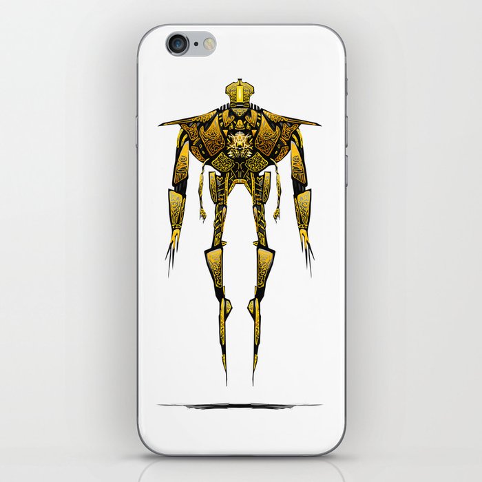 Golden Robot iPhone Skin