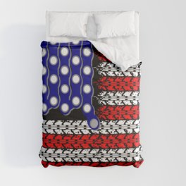 Bike USA Flag Comforter