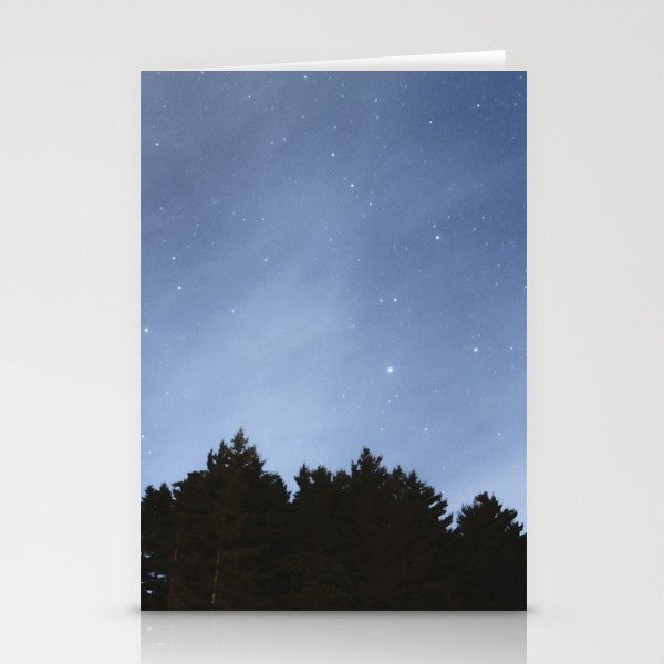Night Sky from the Forest | Nature & Landscape Photography Stationery Cards