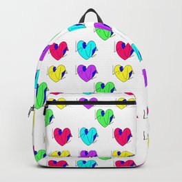 Neon Hearts with Love Rasha Stokes Backpack