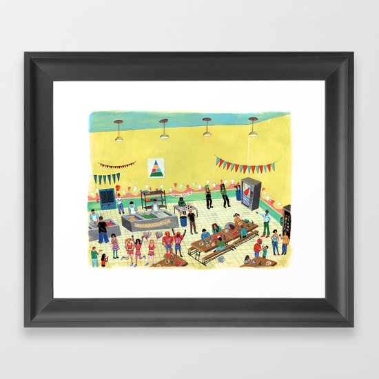 Pizza Tuesday Framed Art Print