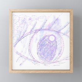 An eye  Framed Mini Art Print