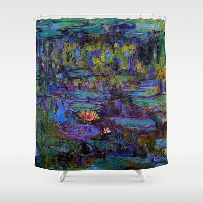 Water Lilies By Claude Monet Shower Curtain