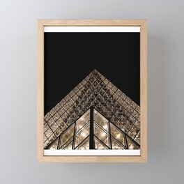 Louvre Pyramid Framed Mini Art Print
