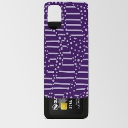 Spots and Stripes 2 - Purple Android Card Case