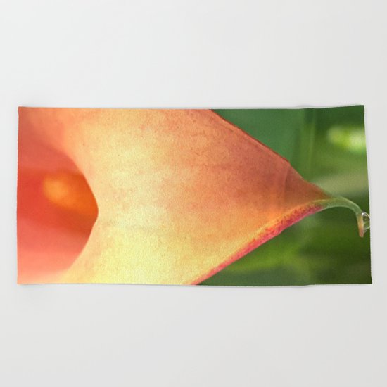 Crying Calla Lily Beach Towel