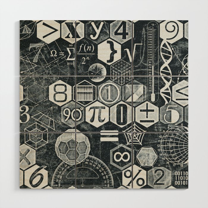Math Class Wood Wall Art By Chiccabesso Society6