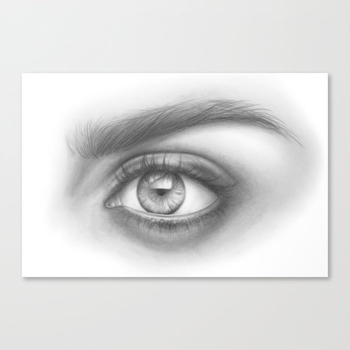 Eye Art Sexy Girl Beauty Model Woman Face Graphite