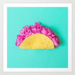 Flower Taco Art Print