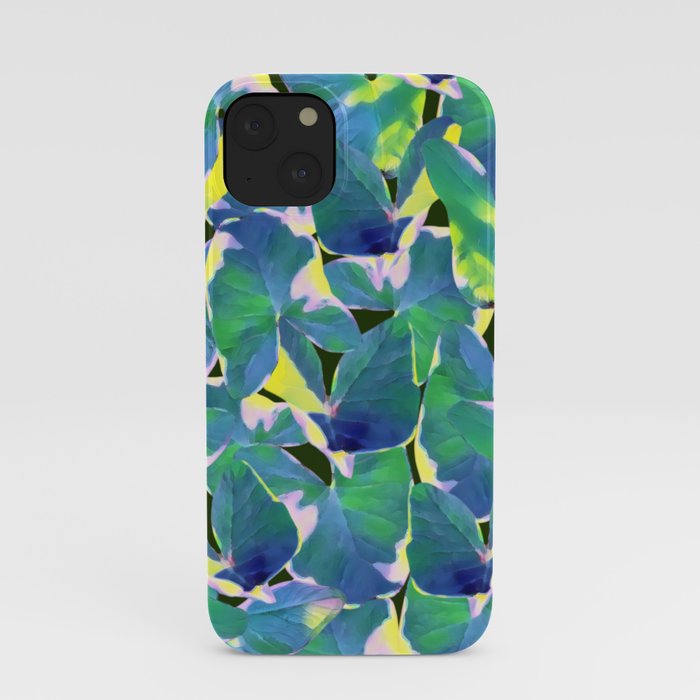 Caladium Bicolor leaves Pattern Art Print iPhone Case