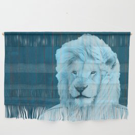 Lion Man Blue Wall Hanging