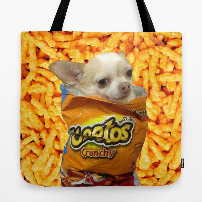 Chihuahua in cheetos best sale bag