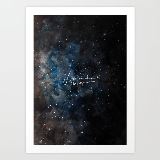 You can do it Art Print