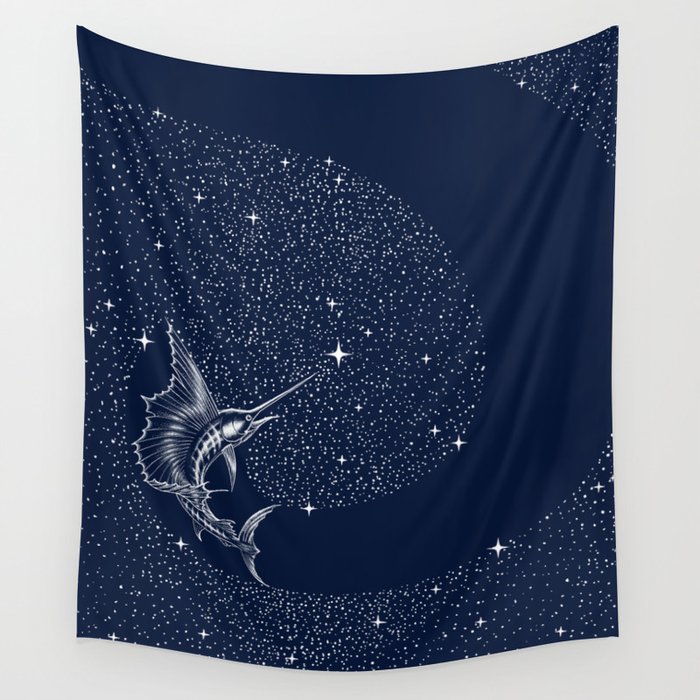 Starry sailor Wall Tapestry