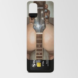 Erotic girl with guitar Android Card Case