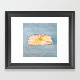 Bagel, Egg & Cheese Framed Art Print