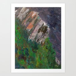 Indian Pass Headwall 01 Art Print