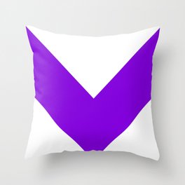 Chevron (Violet & White) Throw Pillow