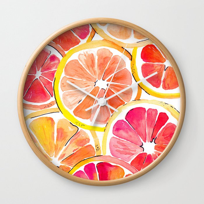 Citrus Blast Wall Clock