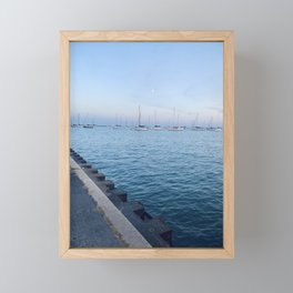 Sailboats on Lake Michigan - Chicago, Illinois Framed Mini Art Print