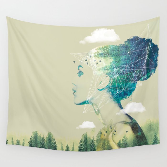 Geo Forest Wall Tapestry
