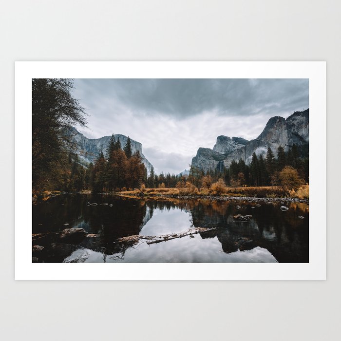 Autumn Reflections in Yosemite Art Print