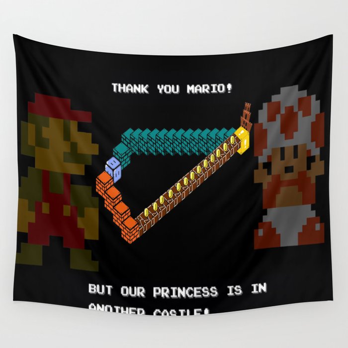 impossible mario Wall Tapestry