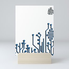 technical vision(circuit) Mini Art Print