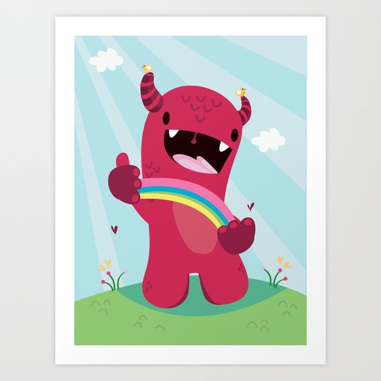 Nature monster Art Print