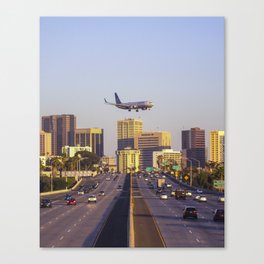 Airplane over San Diego Canvas Print