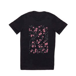 Pink Cherry Blossom Painting T-shirt
