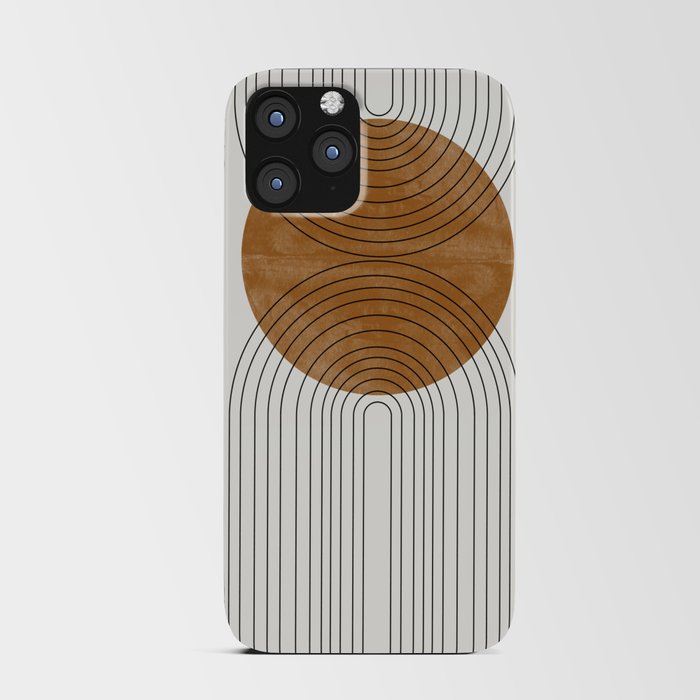 Abstract Flow / Recessed Framed  iPhone Card Case