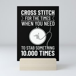 Cross Stitch Pattern Beginner Counted Needle Mini Art Print