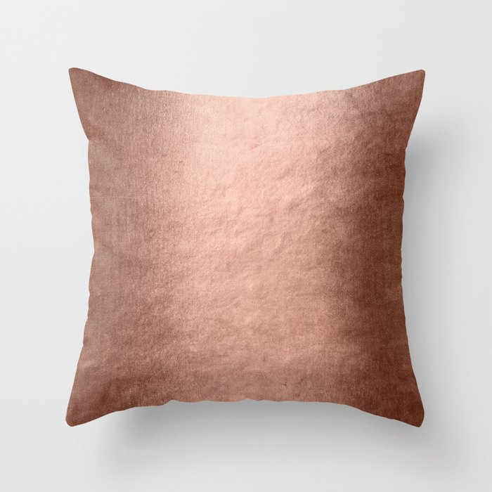 Copper top throw pillows