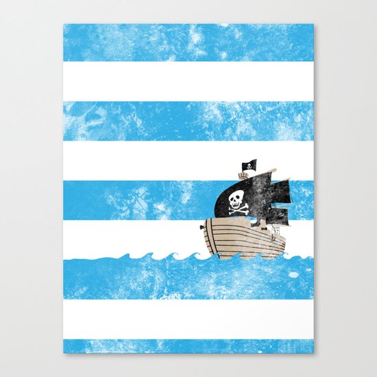 Pirates Love Stripes Canvas Print