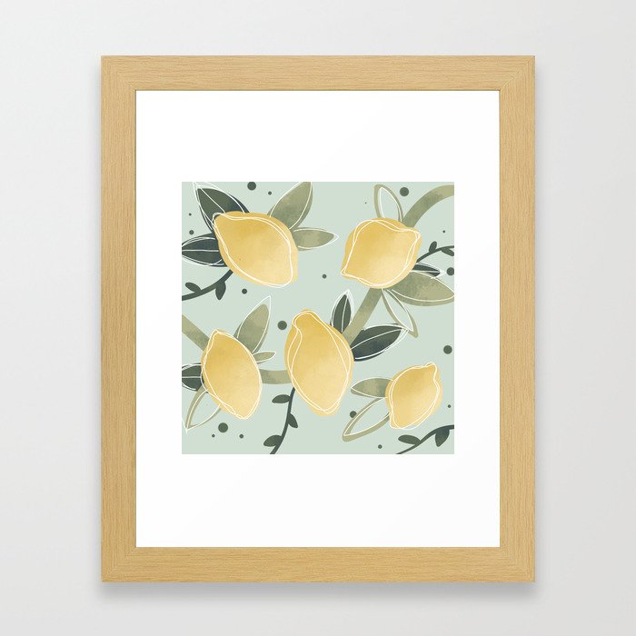 Lemony FRESH Framed Art Print