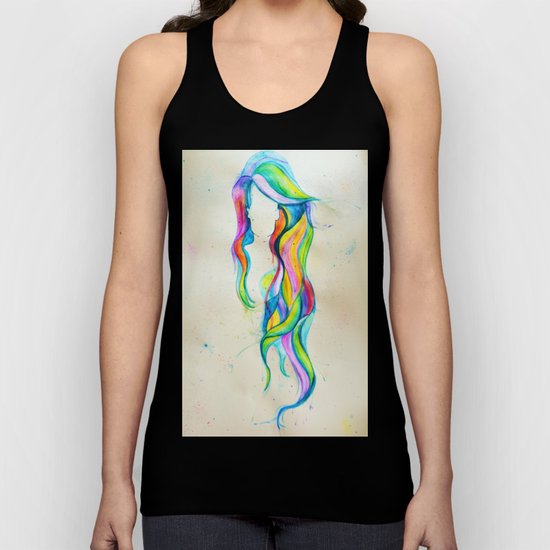 Shades of Me, Hair Series Unisex Tank Top