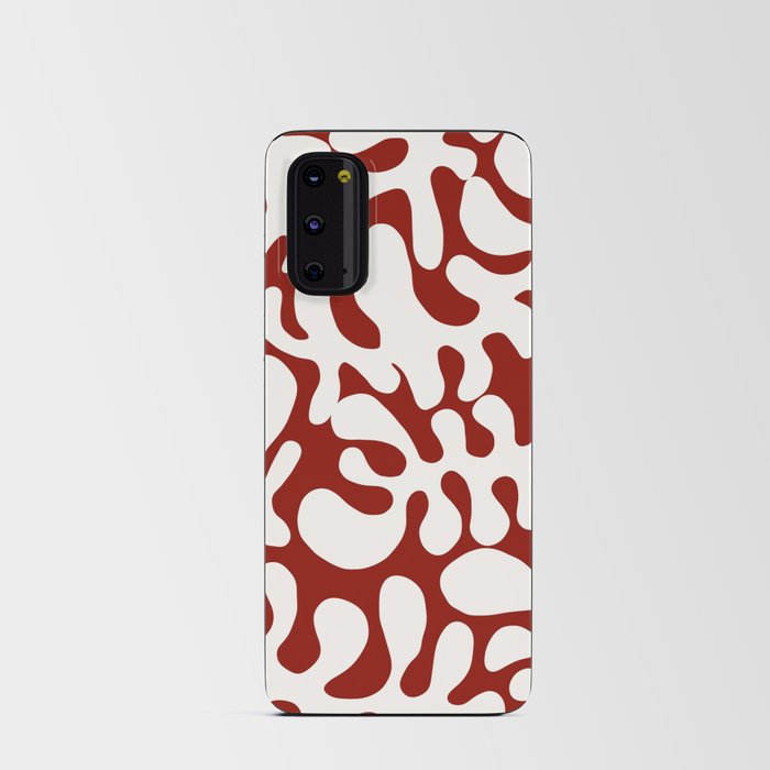 White Matisse cut outs seaweed pattern 9 Android Card Case